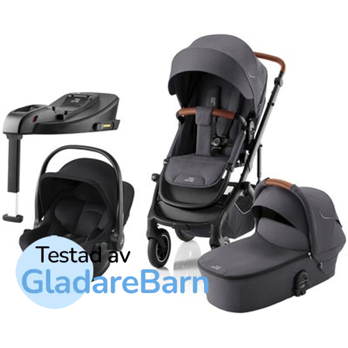 Britax Römer SMILE 5Z Duovagn inkl. Baby-Safe Core &amp; Bas, Midnight Grey/Space Black